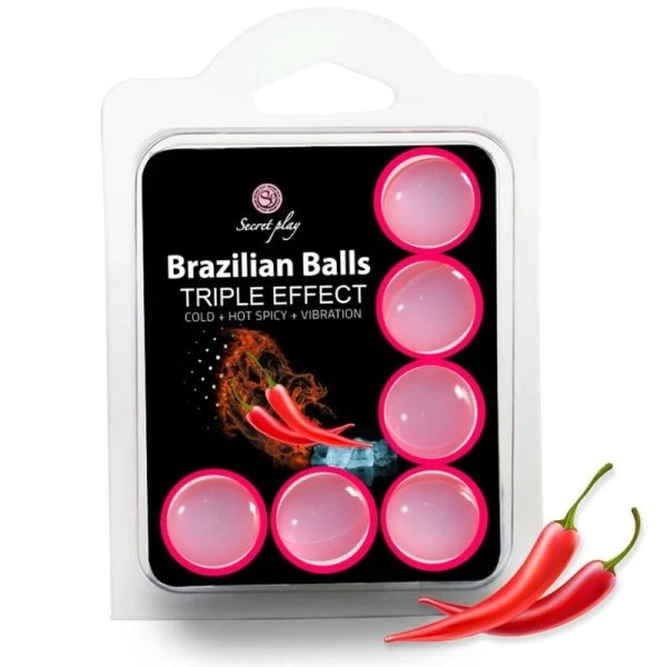 Secretplay Cosmetic Braziliaanse Ballen Set 6 Drievoudig Effect
