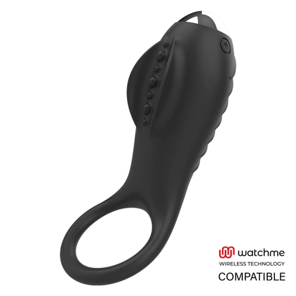 Brilly Glam Alan Ring met Watchme-afstandsbediening, penisring met clitorisstimulator