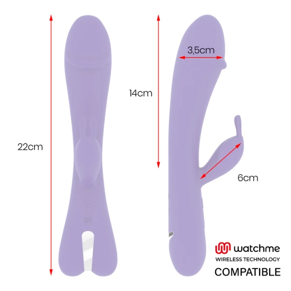 MR. Boss Rabbit-Vibrator Aitor met Watchme-afstandsbediening MR. Boss Rabbit-Vibrator Aitor met Watchme-afstandsbediening