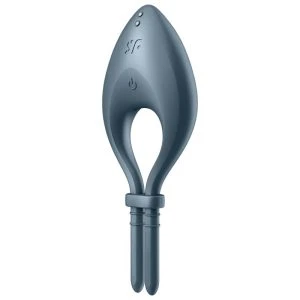 Satisfyer Ring Bullseye Penisring met app-bediening, verstelbaar, grijs