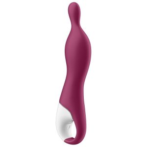 Satisfyer Vibrator A-Mazing 1 Aspot Vibrator met A-punt-stimulatie, Bessenrood Satisfyer Vibrator A-Mazing 1 Aspot Vibrator met A-punt-stimulatie, Bessenrood - Afbeelding 2