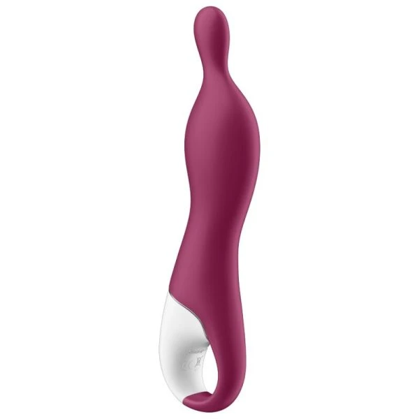 Satisfyer Vibrator A-Mazing 1 Aspot Vibrator met A-punt-stimulatie, Bessenrood Satisfyer Vibrator A-Mazing 1 Aspot Vibrator met A-punt-stimulatie, Bessenrood