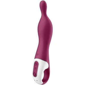 Satisfyer Vibrator A-Mazing 1 Aspot Vibrator met A-punt-stimulatie, Bessenrood