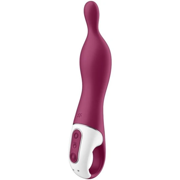 img_119672_eb1e6051057cee785ef59cba5ec7fc5c_1.jpg Satisfyer Vibrator A-Mazing 1 Aspot Vibrator met A-punt-stimulatie, Bessenrood