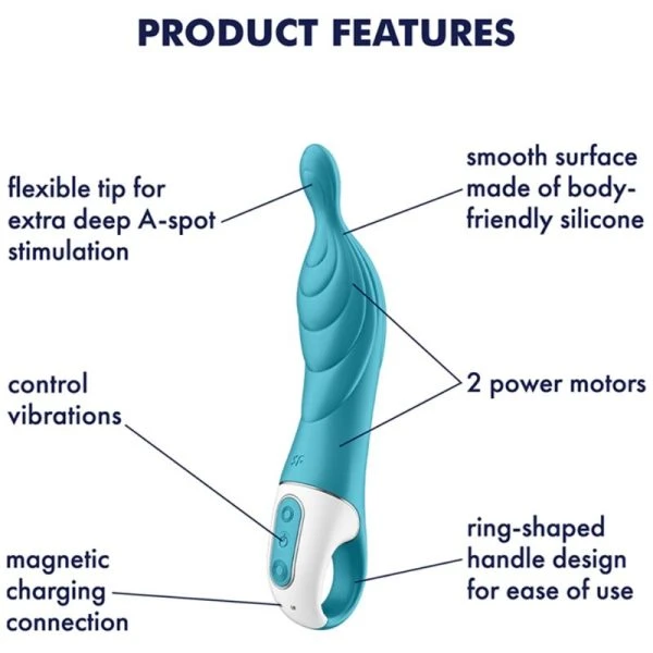Satisfyer Vibrator A-Mazing 2 mit A-Punkt-Stimulation, Türkis