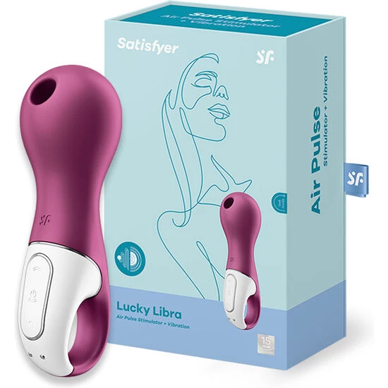 Satisfyer Lucky Libra Opgelegvibrator met druk golven en vibratie
