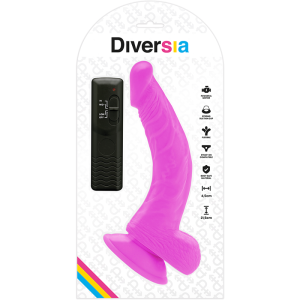Diversia Flexibele Vibrerende Dildo Paars 21,5 cm Diversia Flexibele Vibrerende Dildo Paars 21,5 cm - Afbeelding 6