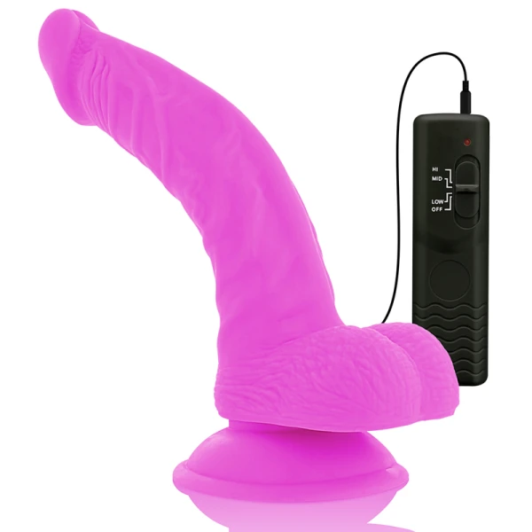 Diversia Flexibele Vibrerende Dildo Paars 21,5 cm Diversia Flexibele Vibrerende Dildo Paars 21,5 cm
