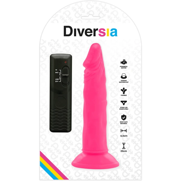 Diversia Flexibele Dildo met Trilling en Afstandsbediening 21 cm roze Diversia Flexibele Dildo met Trilling en Afstandsbediening 21 cm roze