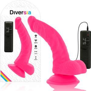 Diversia Flexibele Vibrerende Dildo 21,5 cm met Afstandsbediening Roze Diversia Flexibele Vibrerende Dildo 21,5 cm met Afstandsbediening Roze - Afbeelding 1