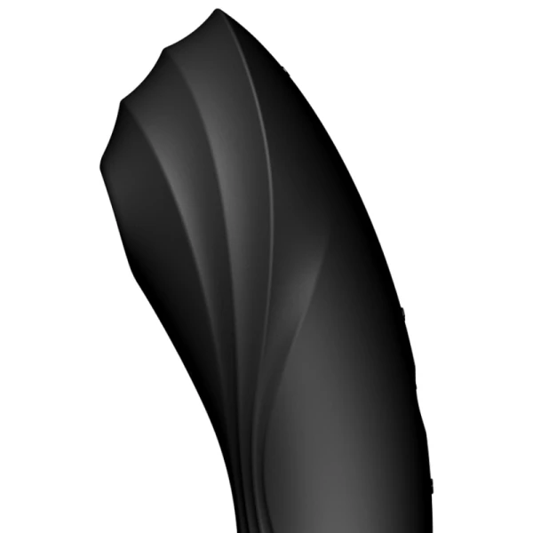 Satisfyer Curvy Trinity 4 Opgelegde vibrator met druk golven en trillingen Zwart