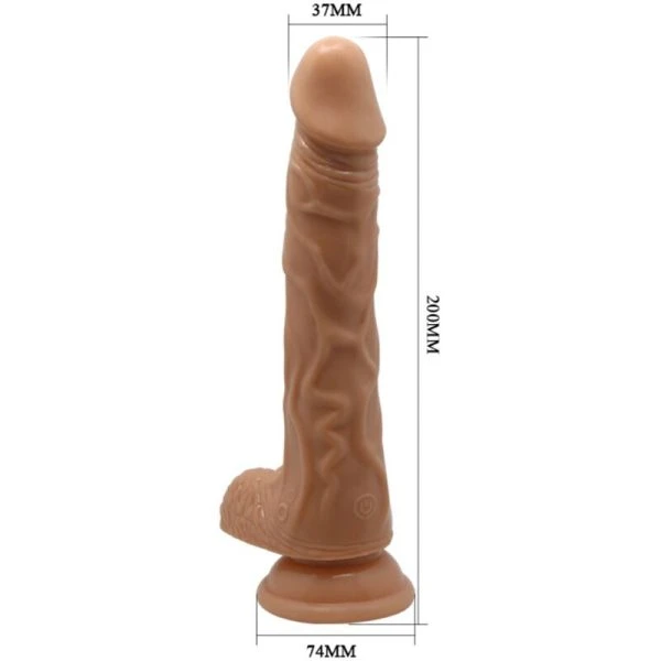Baile Dildos Schöne Begegnung Bodach Vibrator met Rotatie en Trilling, lichtbruin