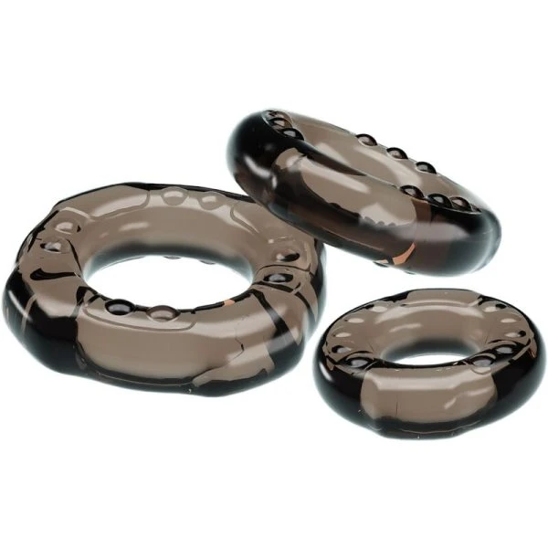 Baile Penisring-Set Yvonne 3er-Pack schwarz