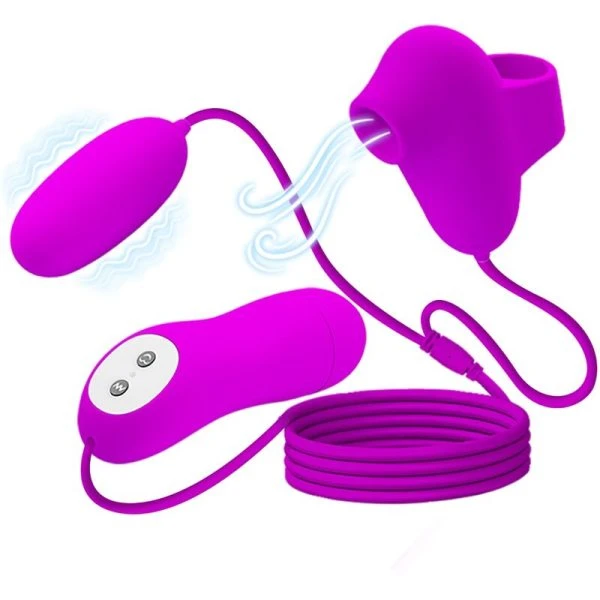 FUN Toys Pretty Love Vibrator Bullet met zuigfunctie paars