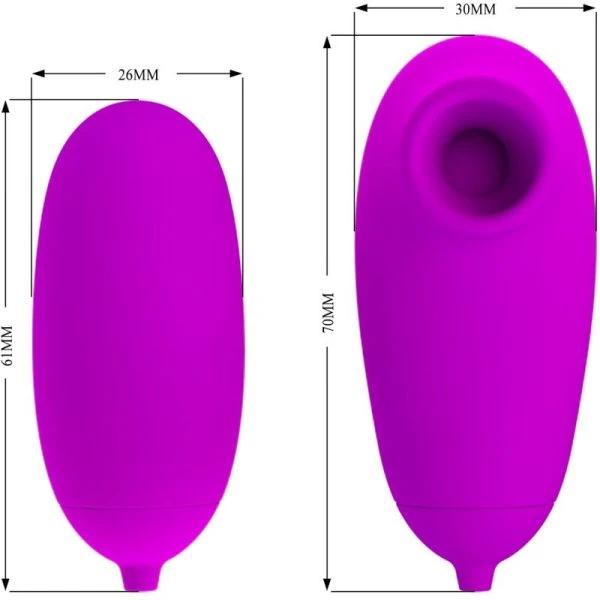 FUN Toys Pretty Love Vibrator Bullet met zuigfunctie paars