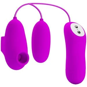FUN Toys Pretty Love Vibrator Bullet mit Saugfunktion lila