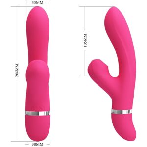 Pretty Love Willow Rabbit Vibrator mit Saugfunktion Magenta Pretty Love Willow Rabbit Vibrator mit Saugfunktion Magenta – Bild 3