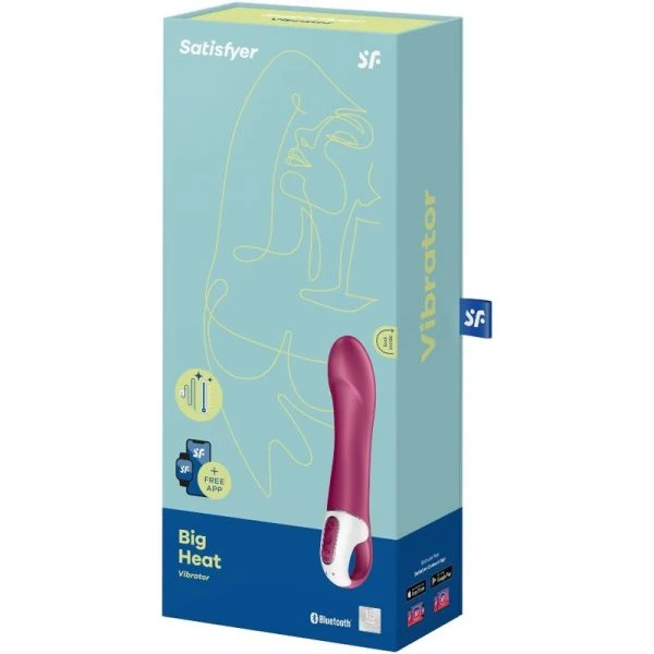 Satisfyer Big Heat G-Punt Vibrator met Verwarmingsfunctie Satisfyer Big Heat G-Punt Vibrator met Verwarmingsfunctie