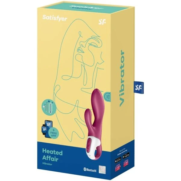 Satisfyer Heated Affair G-Puntvibrator met verwarmings- en app-functie Satisfyer Heated Affair G-Puntvibrator met verwarmings- en app-functie