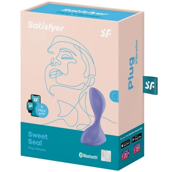 Satisfyer Connect Sweet Seal Plug Vibrator App-gestuurd Violet