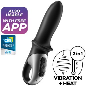 Satisfyer Connect Hot Passion Anale Vibrator met Verwarmingsfunctie en App-bediening Zwart Satisfyer Connect Hot Passion Anale Vibrator met Verwarmingsfunctie en App-bediening Zwart - Afbeelding 1