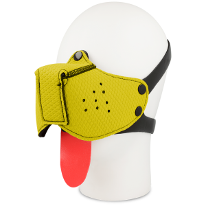 Ohmama Fetish Fetisch-Muilkorf Hondengezichtsmasker geel Ohmama Fetish Fetisch-Muilkorf Hondengezichtsmasker geel - Afbeelding 1