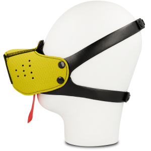 Ohmama Fetish Fetisch-Muilkorf Hondengezichtsmasker geel Ohmama Fetish Fetisch-Muilkorf Hondengezichtsmasker geel - Afbeelding 2
