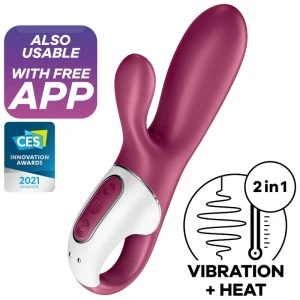 Satisfyer Connect Hot Bunny G-Punt Vibrator met Verwarmingsfunctie