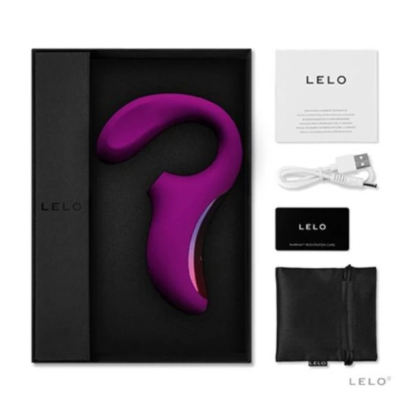 Lelo Enigma Cruise Dubbele Vibrator met Schokgolftechnologie Deep Rose Lelo Enigma Cruise Dubbele Vibrator met Schokgolftechnologie Deep Rose