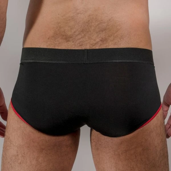 Macho Underwear klassieke slip Brief Dark Yellow XL zwart
