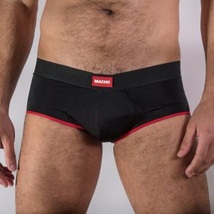 Macho Underwear klassieke slip Brief Dark Yellow XL zwart Macho Underwear klassieke slip Brief Dark Yellow XL zwart - Afbeelding 1