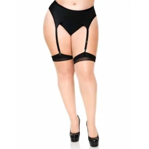 LEG Avenue Hosiery Thigh High Stockings with Seam and Heel