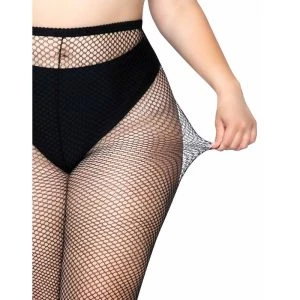 LEG Avenue Hosiery Netzstrumpfhose mit Schleife, Einheitsgröße