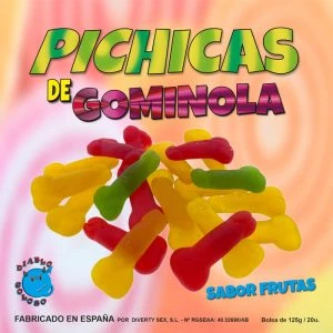 Diablo Goloso Fruchtgummi-Penissen in doos