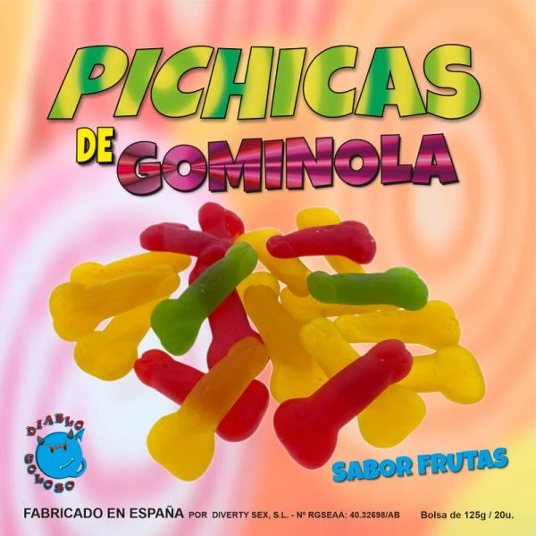 Diablo Goloso Fruchtgummi-Penissen in doos