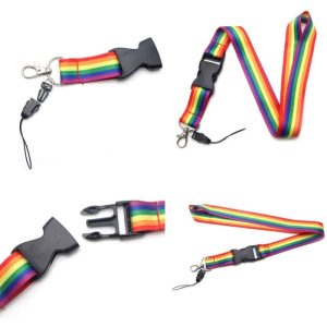 Pride LGBT-Flaggen-Schlüsselband Regenbogen-Lanyard Pride LGBT-Flaggen-Schlüsselband Regenbogen-Lanyard – Bild 2