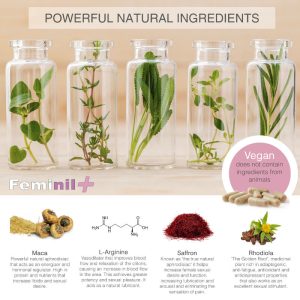 500cosmetics Feminil+ Voedingssupplement voor vrouwelijke libido 30 capsules 500cosmetics Feminil+ Voedingssupplement voor vrouwelijke libido 30 capsules - Afbeelding 2