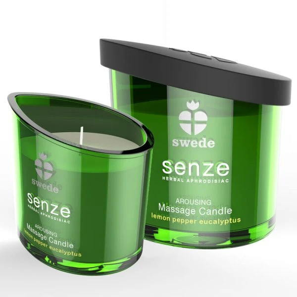 Swede Senze Opwekkende Massagekaars Citroen, Peper, Eucalyptus 50 ml