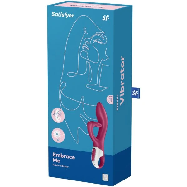 Satisfyer Vibrator Embrace Me G-Punkt-Vibrator mit Klitorisreizer rot