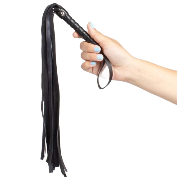 Secretplay 100% Fetish Bondage-zweep met franjes, 44 cm