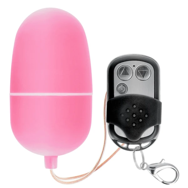 Online trillend ei met afstandsbediening, 10 modi, roze