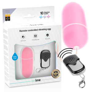 Online vibrating egg with remote control Purple 8 cm - Image 1