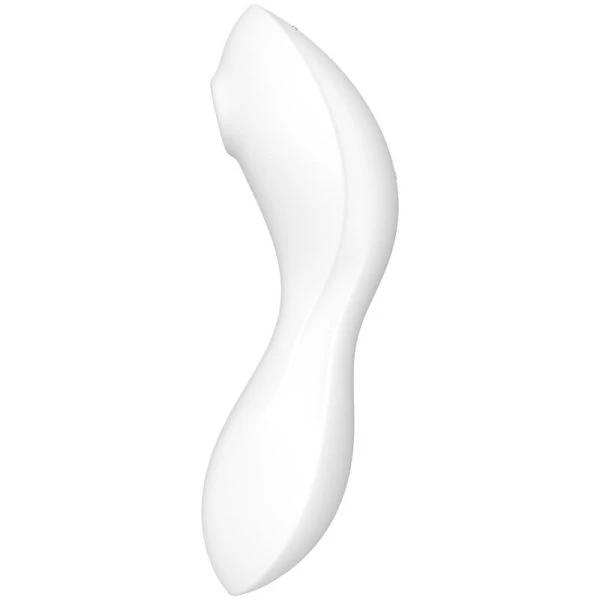 Satisfyer Curvy Trinity 5+ Vibrator met luchtimpulsen en app-bediening, wit