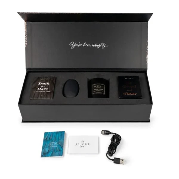 JE Joue Het Stoute Cadeauset met Mimi-vibrator, massagekaars en accessoires