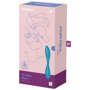 Satisfyer Vibrator G-Spot Flex 1 Multivibrator met flexibele hals, Blauw Satisfyer Vibrator G-Spot Flex 1 Multivibrator met flexibele hals, Blauw - Afbeelding 4