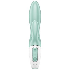 Satisfyer Connect Air Pump Bunny 5+ App-Konijnenvibrator ophlaasbaar groen Satisfyer Connect Air Pump Bunny 5+ App-Konijnenvibrator ophlaasbaar groen - Afbeelding 2