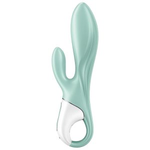 Satisfyer Connect Air Pump Bunny 5+ App-Konijnenvibrator ophlaasbaar groen Satisfyer Connect Air Pump Bunny 5+ App-Konijnenvibrator ophlaasbaar groen - Afbeelding 3