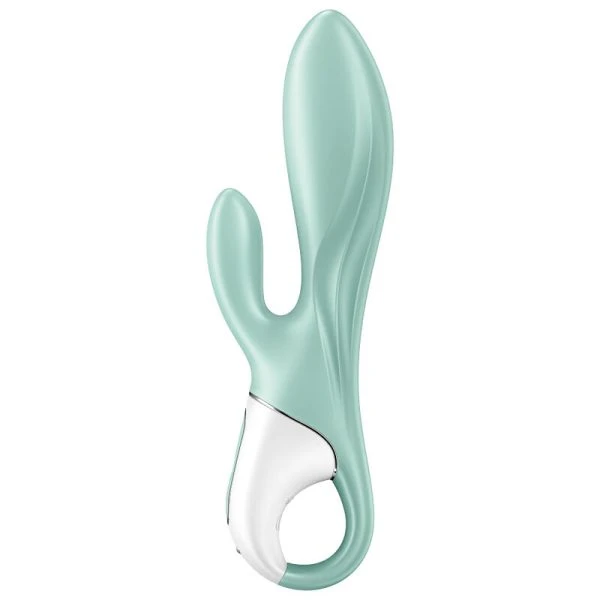 Satisfyer Connect Air Pump Bunny 5+ App-Konijnenvibrator ophlaasbaar groen