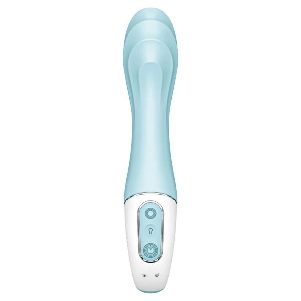 Satisfyer Connect Air Pump Vibrator 5 opblaasbare G-Punt Vibrator App Blauw