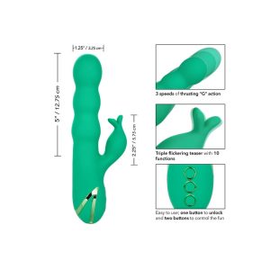 Calexotics Sonoma Satisfier G-Punt-Vibrator met Stootfunctie groen Calexotics Sonoma Satisfier G-Punt-Vibrator met Stootfunctie groen - Afbeelding 2